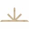 Ekena Millwork Saratoga Rough Sawn Timber Gable Bracket, Douglas Fir, 72"W x 36"H x 4"D x 4"F, 12/12 Pitch GBW072X36X0404SAR00RDF - alternate 1